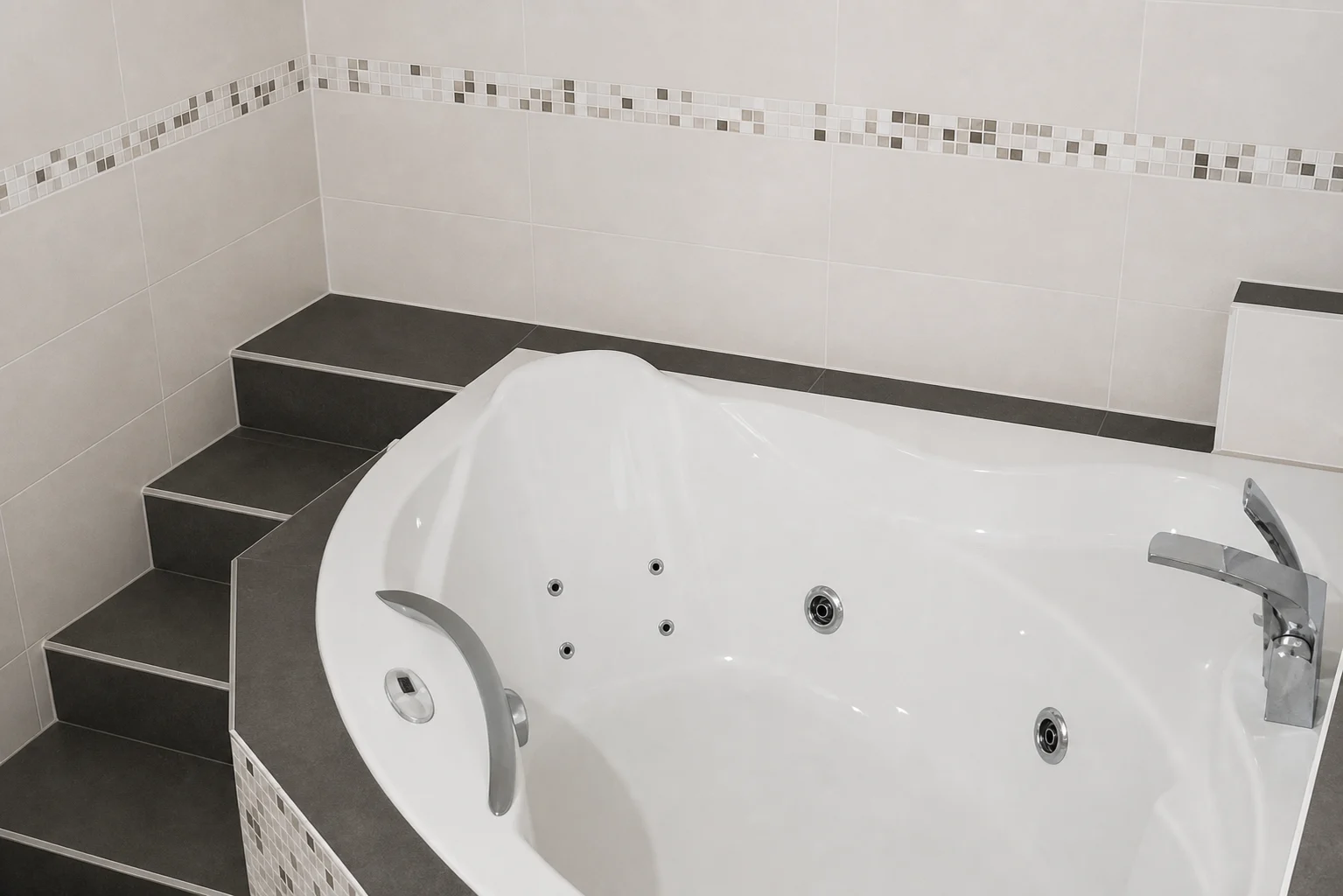 Exemple de salle de bain entièrement rénovée